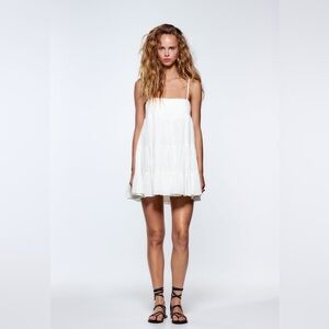 Zara Gauzy Mini Dress